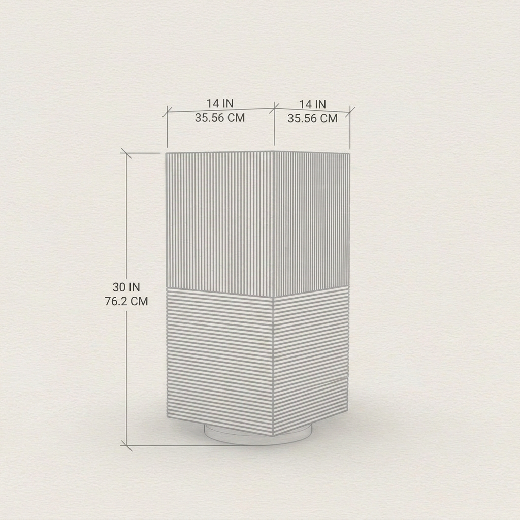 Apollo II dimension drawing — the same measurements are listed in the table above