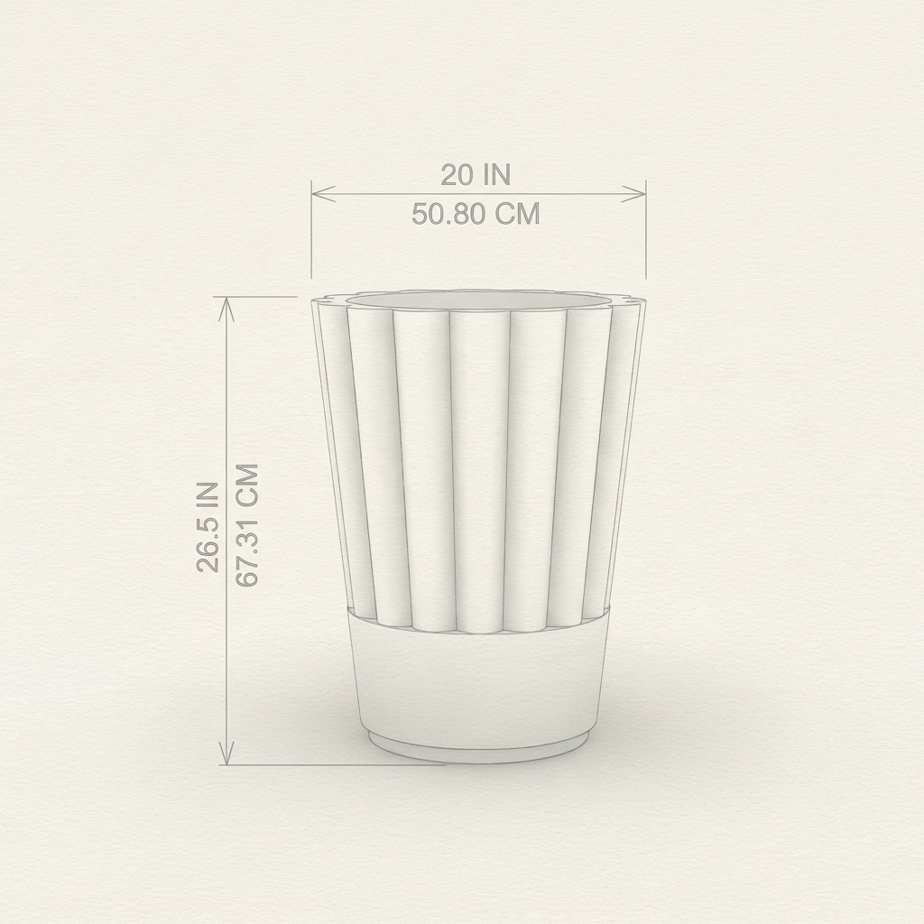 Byblos 02 dimension drawing — the same measurements are listed in the table above