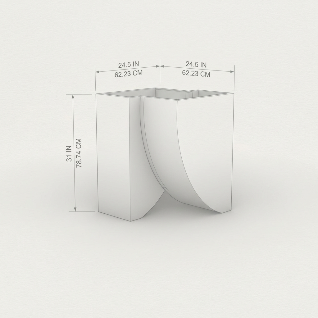 Icarus 02 dimension drawing — the same measurements are listed in the table above